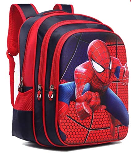 Limitless & Co. l Big Kid's Backpack l Ages 6-13 l Superhero Edition l Classic Blue and Red l Lightweight, Durable l Quality l Length 13in x Width 7.1in x Height 16.5in l