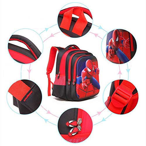 Limitless & Co. l Big Kid's Backpack l Ages 6-13 l Superhero Edition l Classic Blue and Red l Lightweight, Durable l Quality l Length 13in x Width 7.1in x Height 16.5in l