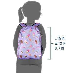 Wildkin 15 Inch Kids Backpack Bundle with Lunch Bag (Sweet Dreams)