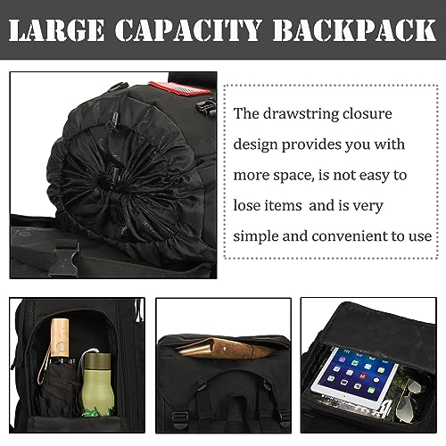 4land Big Camping Backpack for Men, Extra Large Hiking Backpack for Travel, 60L70L85L Oversized Waterproof Military Rucksack