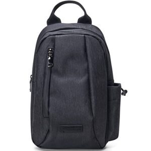 alpine swiss sling bag crossbody backpack chest pack casual day bag shoulder bag black