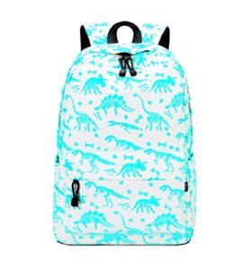 acmebon cool fluorescent school backpack for girl and boy roomy reflective daypack white