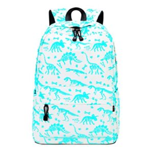 Acmebon Cool Fluorescent School Backpack for Girl and Boy Roomy Reflective Daypack White