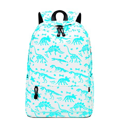 Acmebon Cool Fluorescent School Backpack for Girl and Boy Roomy Reflective Daypack White