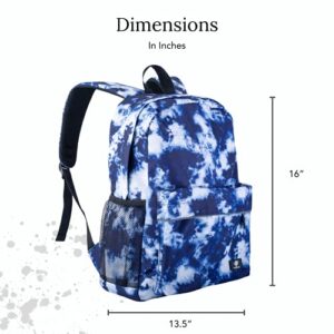 Fenrici Tie Dye Backpack, Kids’ Backpack for Boys, Girls, School Bag with Padded Laptop Compartment, Tie Dye Print