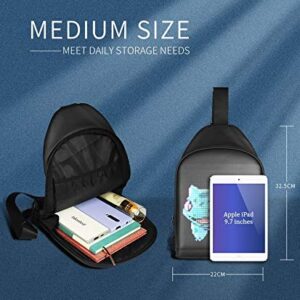 Tesinll DIY Fashion Chest Bag With LED Full-Color Screen,Casual Daypack Backpacks,Fanny Pack,Crossbody Bags for Men.