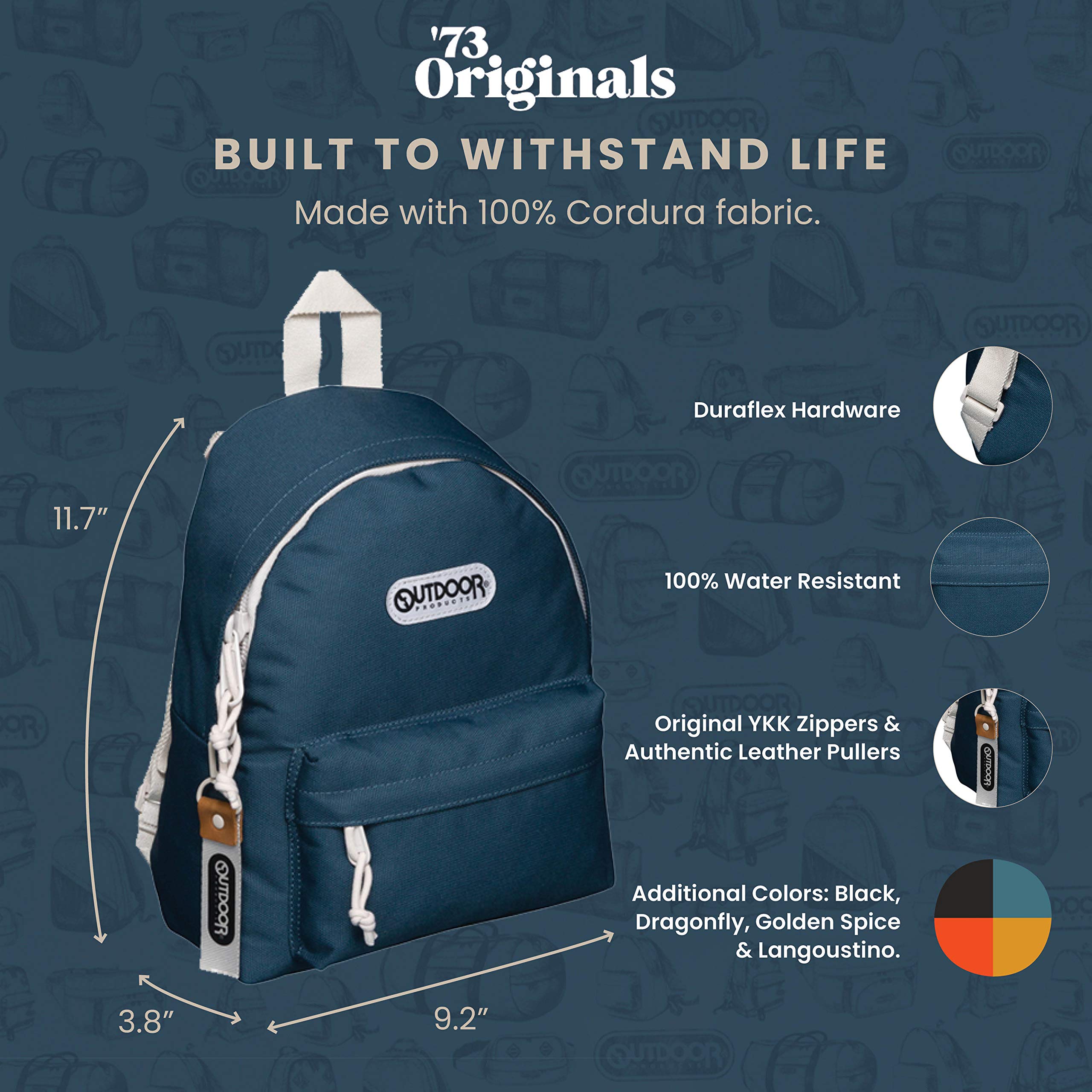 ’73 Originals New Generation Mini Pack by Outdoor Products | Mini Backpack Purse for Women & Men