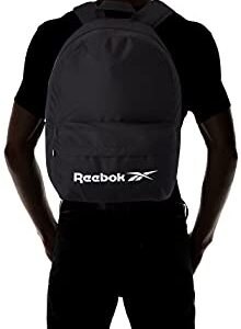 Reebok Backpack, Black/Black, One Size