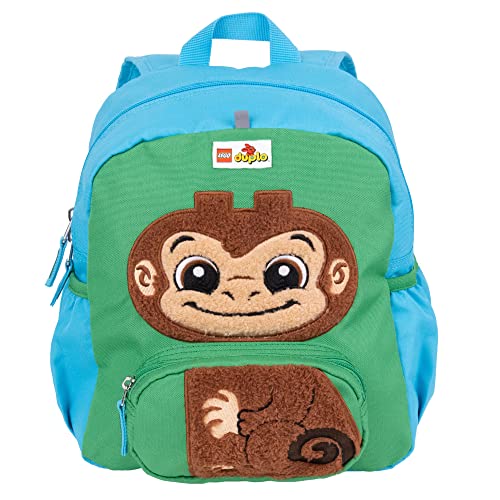 LEGO DUPLO BLOCK BACKPACK, Toddler-Sized School and Travel Bag for Boys and Girls, Monkey