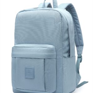 HotStyle 599s Simple Backpack, Classic Bookbag with Multi Pockets, Durable for School & Travel, Dark Pastel Blue