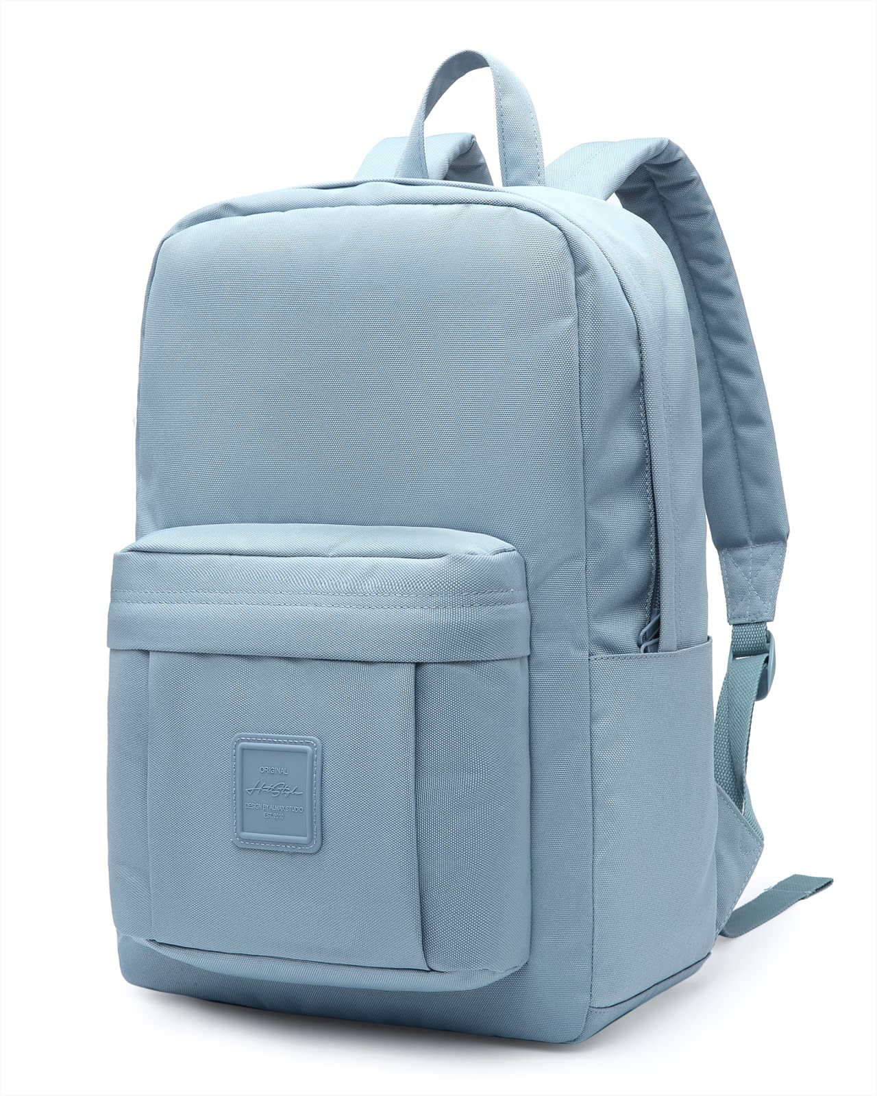 HotStyle 599s Simple Backpack, Classic Bookbag with Multi Pockets, Durable for School & Travel, Dark Pastel Blue