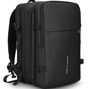 MARK RYDEN Anti-Theft Laptop Backpack, Business Backpack, Waterproof Travel Backpack, Fits 15.6 Inch Laptop for Men, with USB Charger, Black, 17.3, Black, 17.3