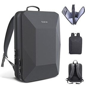 smatree 15.6-16 inch laptop backpack, hard waterproof daypack for up to 16 inch macbook pro 2021, hp pavilion 15, acer 15.6 gaming laptop,black