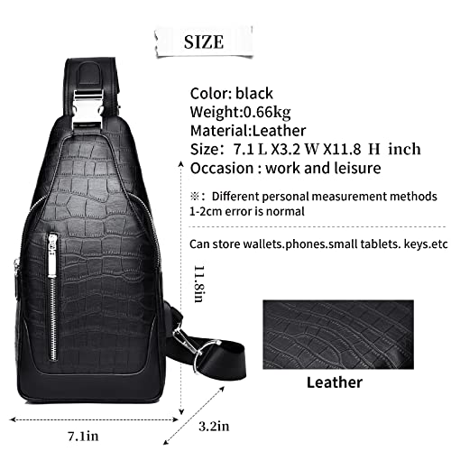 FSD.WG sling Backpack for Men Chest Bag Crossbody Shoulder Bags Travel Bag Purse for Men with Water Resistant