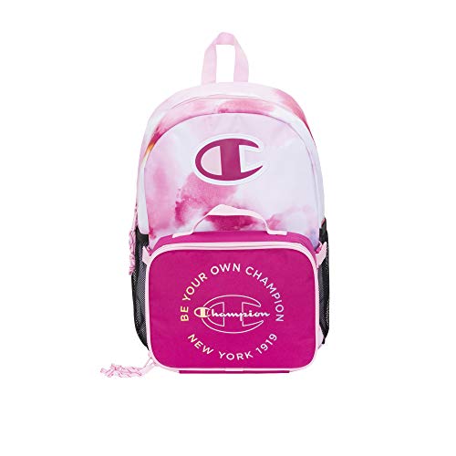 Champion unisex child Youth & Lunch Kit Combo Backpacks, Beloved Orchid, One Size US