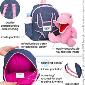 Pink Dinosaur Toys Girls, Dinosaur Toys for Kids 2-4, Gifts for 3 Year Old Girl Birthday Gift Ideas, Dinosaur Backpack Kids 3-5, Toddler Backpacks Girls 2-4, Toddler Girl Toys 3 Year Old Girls