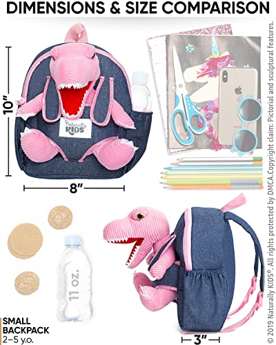 Pink Dinosaur Toys Girls, Dinosaur Toys for Kids 2-4, Gifts for 3 Year Old Girl Birthday Gift Ideas, Dinosaur Backpack Kids 3-5, Toddler Backpacks Girls 2-4, Toddler Girl Toys 3 Year Old Girls