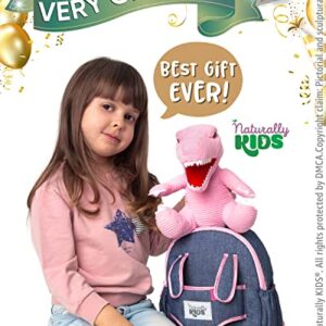 Pink Dinosaur Toys Girls, Dinosaur Toys for Kids 2-4, Gifts for 3 Year Old Girl Birthday Gift Ideas, Dinosaur Backpack Kids 3-5, Toddler Backpacks Girls 2-4, Toddler Girl Toys 3 Year Old Girls