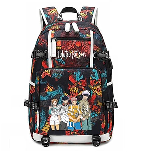 GO2COSY Anime Jujutsu Kaisen Backpack Daypack Student Bag School Bag Bookbag Shoulder Bag