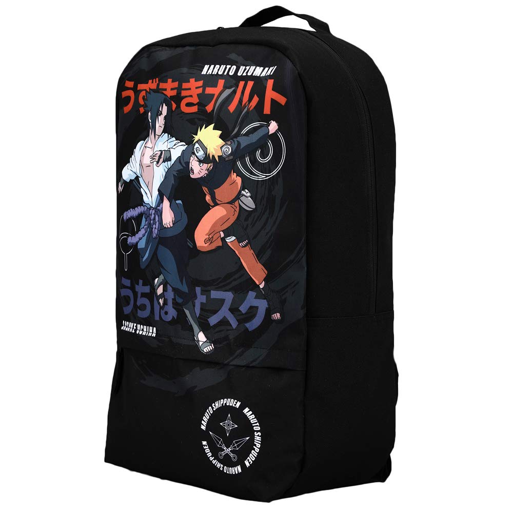 Bioworld Naruto Anime Cartoon Naruto & Sasuke Character Backpack