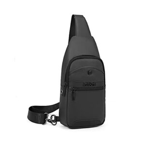 pinprin men’s sling bag casual crossbody backpack water-resistant shoulder chest bag