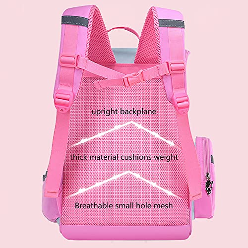 HT HONOR . TRUST Girls Backpack 16inch for 5 6 7 8 years old Backpacks Kids Elementary School Bag for Girls Pink Children BookBag