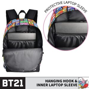BT21 LINE FRIENDS Laptop Backpack, Computer Travel Bag, Multi, Standard