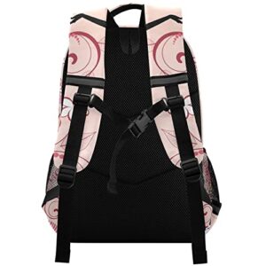 Butterfly Fairy Girl Backpack for Boys Girls, Pink Flowers Schoolbag Elementary School Bookbag Daypack Rucksack