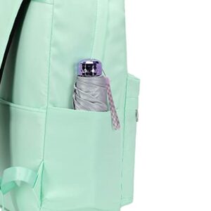 Wadirum Cute Backpack for Women Fashion Bow Decoration Schoolbag for Girl Green