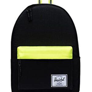 Herschel Supply Co. Classic X-Large Black Enzyme Ripstop/Black/Safety Yellow One Size