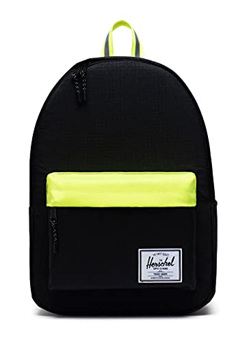 Herschel Supply Co. Classic X-Large Black Enzyme Ripstop/Black/Safety Yellow One Size