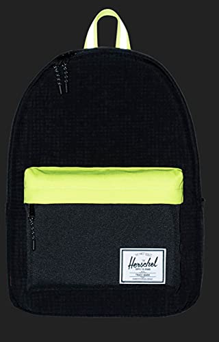 Herschel Supply Co. Classic X-Large Black Enzyme Ripstop/Black/Safety Yellow One Size