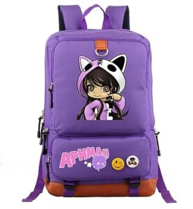 backpack 17.3"x11.4"x5.1" purple shoulder bag for travel