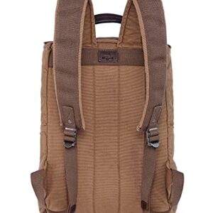 TSD Brand Ridge Valley Canvas Backpack (Camel)