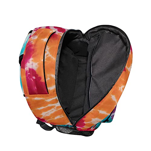 ALAZA Colorful Tie Dye Traditional Swirl School Bag Travel Knapsack Bags for Primary Junior High School