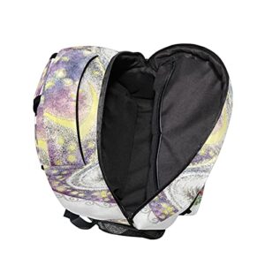 ALAZA Wolf Head Moon Wreath of Flowers Unisex Schoolbag Travel Laptop Bags Casual Daypack Book Bag