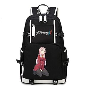 isaikoy anime darling in the franxx cosplay backpack bookbag daypack school bag shoulder bag