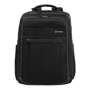 travelpro crew executive choice 3 large backpack fits up to 15.6 laptops and tablets, usb a and c ports, men and women, jet black