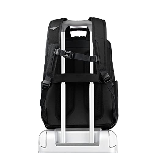 Travelpro Crew Executive Choice 3 Large Backpack Fits Up to 15.6 Laptops and Tablets, USB a and C Ports, Men and Women, Jet Black