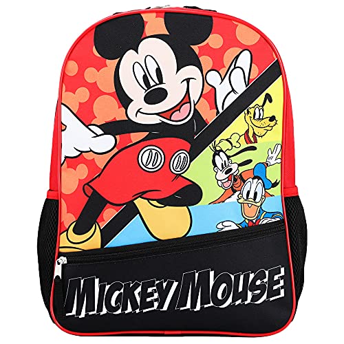 Bioworld Mickey Mouse 16" Kids' Hooded Backpack with Ears