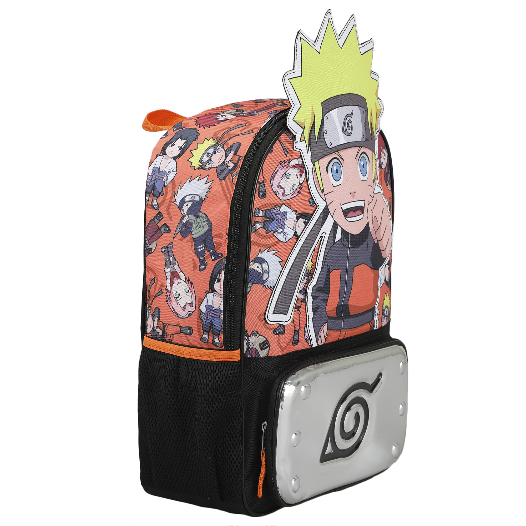 Bioworld Naruto Shippuden 16" Kids Anime Character Backpack