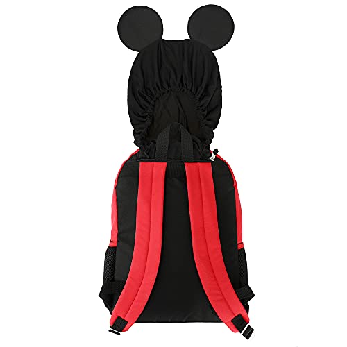 Bioworld Mickey Mouse 16" Kids' Hooded Backpack with Ears