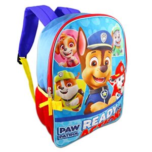 Paw Patrol Backpack And Lunch Box Set ~ 5 Pc Bundle With Premium 16" Paw Patrol School Bag, 200+ Highlights And Paw Patrol Stickers, And More (Paw Patrol School Supplies)