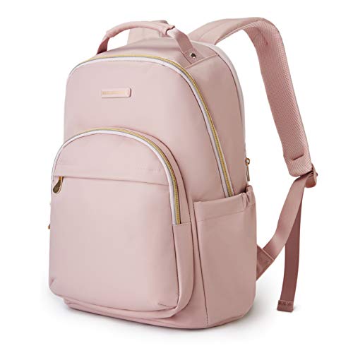 LIGHT FLIGHT Laptop Backpack Women Travel Backpacks Book Bag for 17.3 Inch Computer Carry on Back Pack for Work Travel College Large Pink