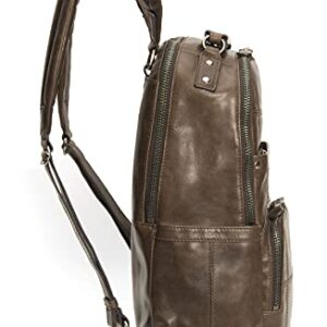 Frye mens Logan Patchwork Backpacks, Slate, One Size US