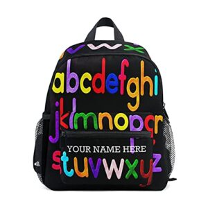 chifigno personalized customized colorful alphabet kids preschool backpacks for girls boys travel bag schoolbag bookbag for children