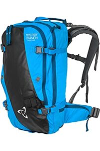 mystery ranch saddle peak pack - water resistant skiing pack, techno, large/x-large