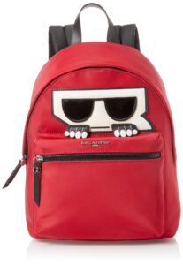 karl lagerfeld paris amour small backpack, classic red