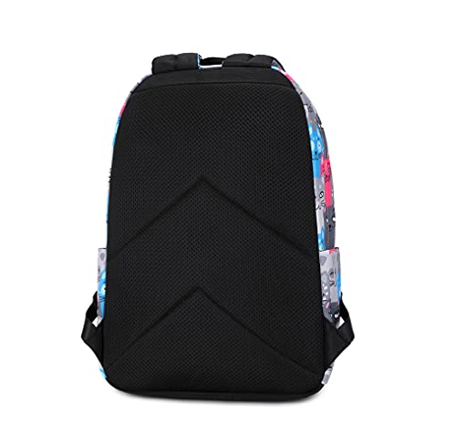 Wadirum Girl Casual Laptop Backpack Lightweight Bookbag for Women Cat