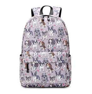 wadirum children cute school bookbag lightweight backpack for kids dog